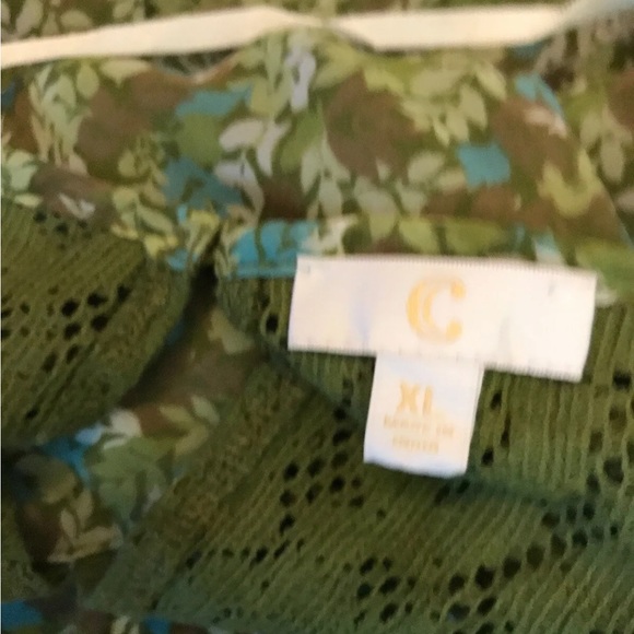 NEW CHARMING CHARLIE Women's ELASTIC WAIST BOHO GREEN FLORAL DRESS-SIZE XL . - Picture 12 of 12